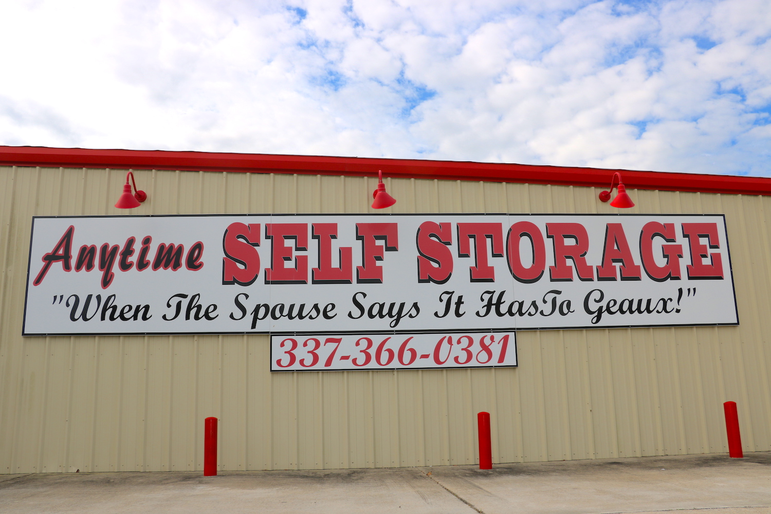 geaux anytime storage sign